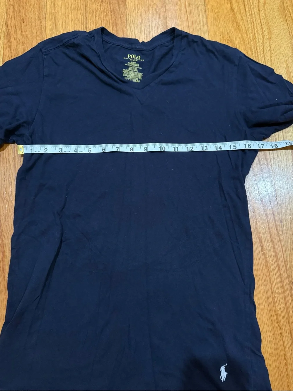 Polo Ralph Lauren V-Neck Tee Navy Slim Fit Men's M